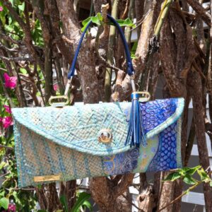 Sophia Clutch Purse with handle front.