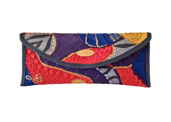 Julia- painted clutch purse front by Teri Monique